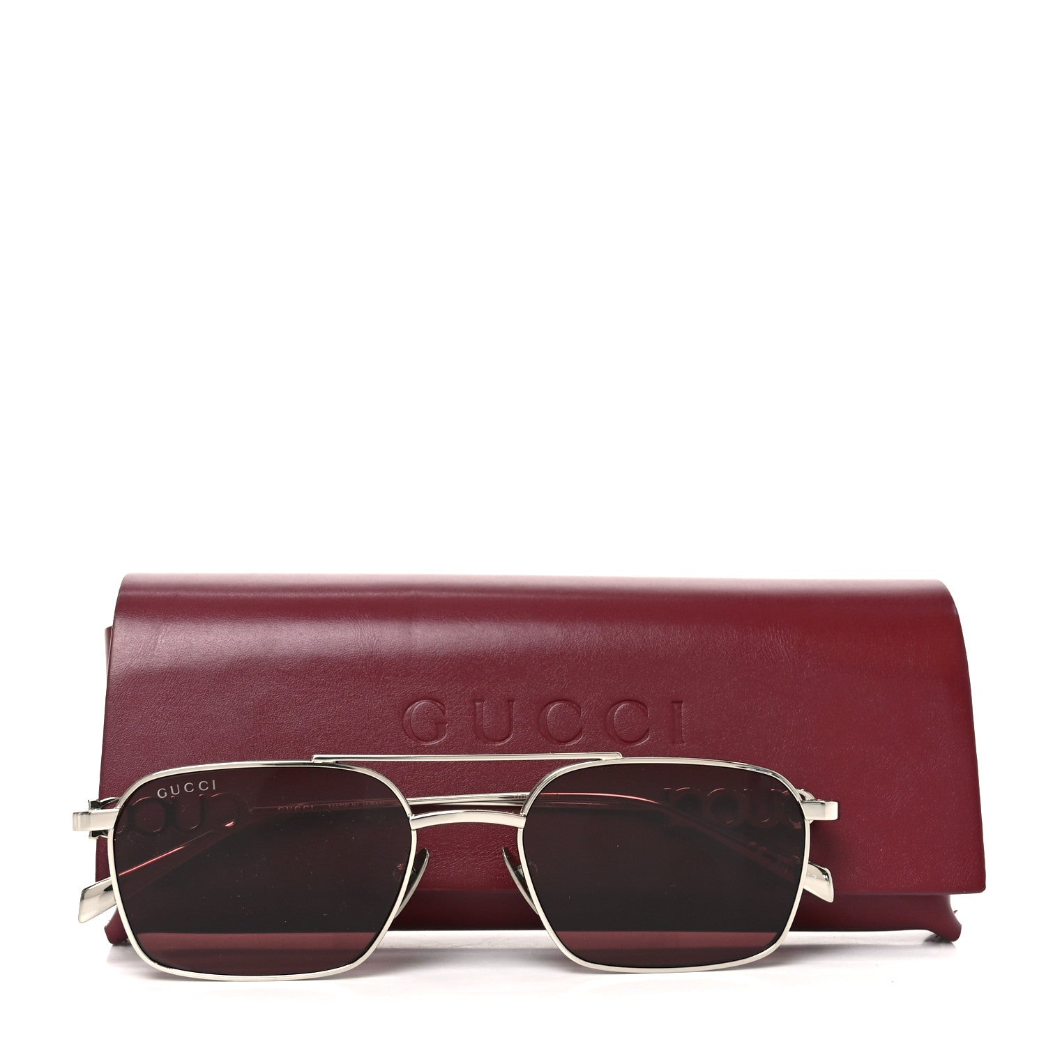 Gucci Metal Crystal Sunglasses GG1804S Silver 6 of 6