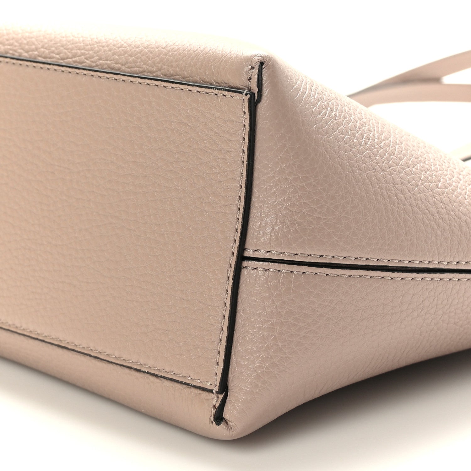 Valentino Garavani Grained Calfskin Small Rockstud Shoulder Tote Poudre 8 of 8