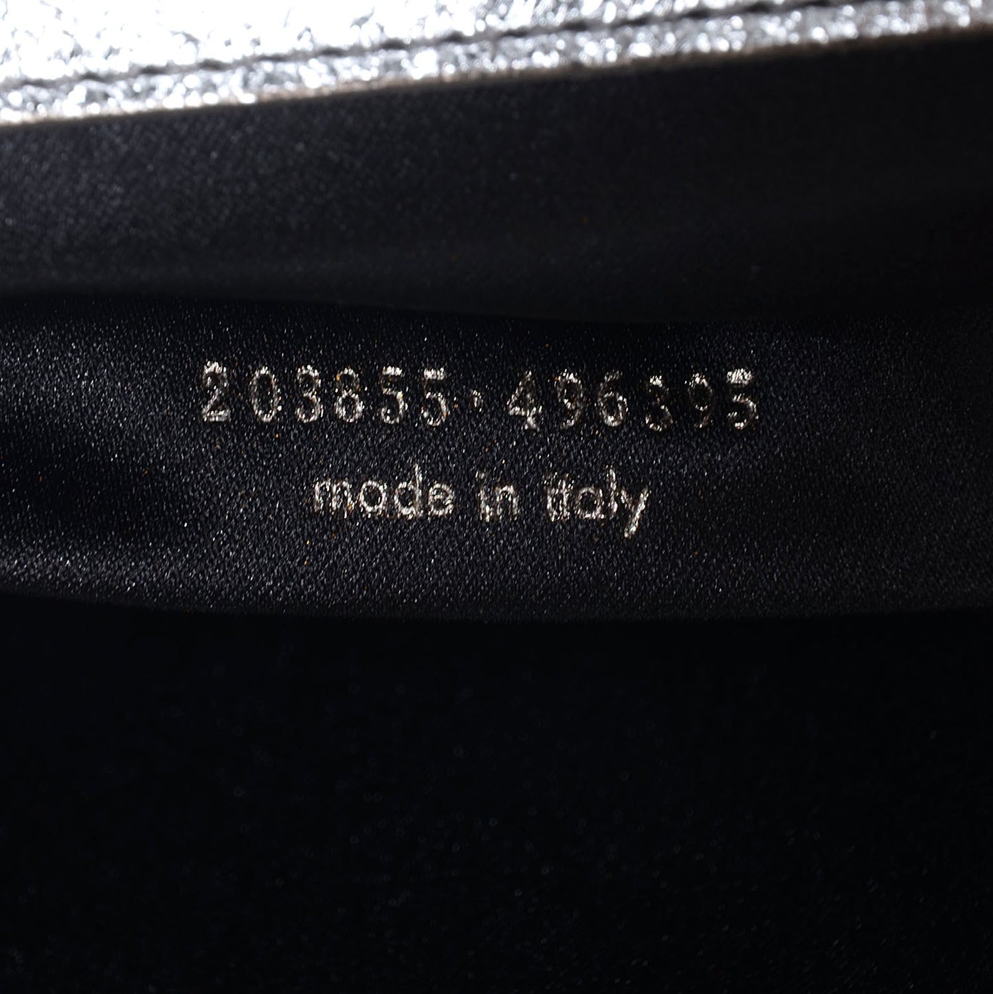 Metallic Leather Large Belle De Jour Clutch Silver