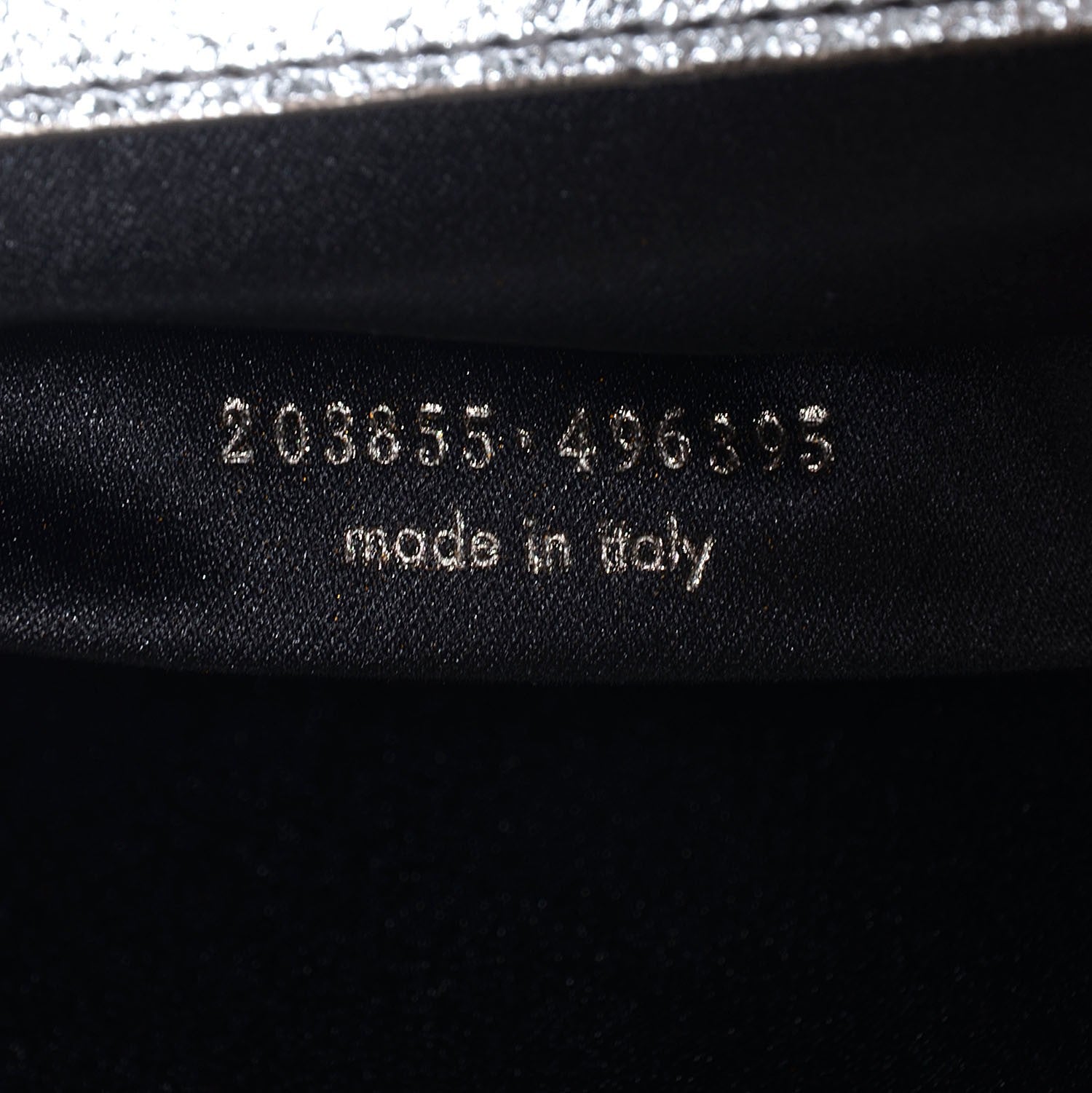 Saint Laurent Metallic Leather Large Belle De Jour Clutch Silver 7 of 7