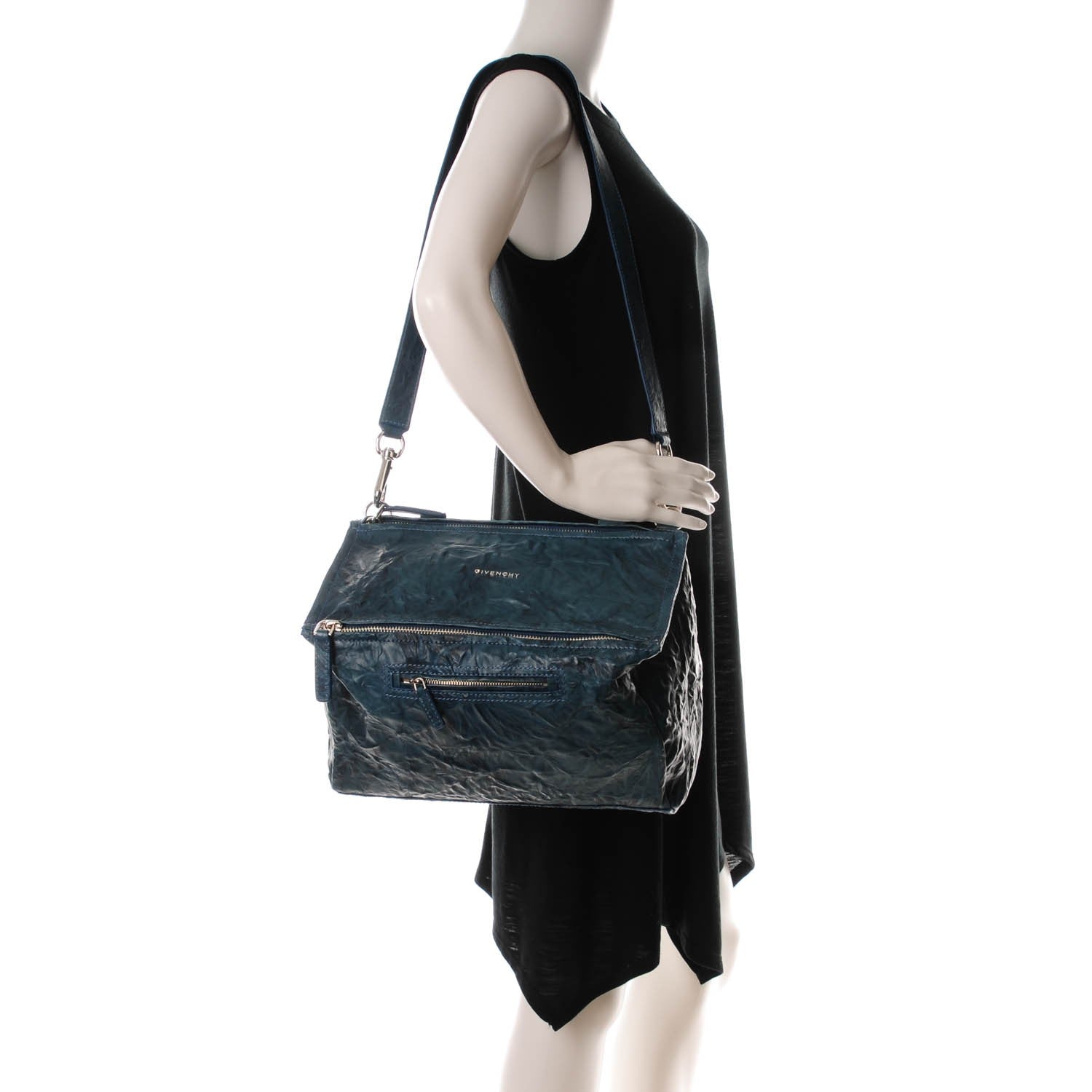 Givenchy Tumbled Sheepskin Medium Pandora Mineral Blue 2 of 8
