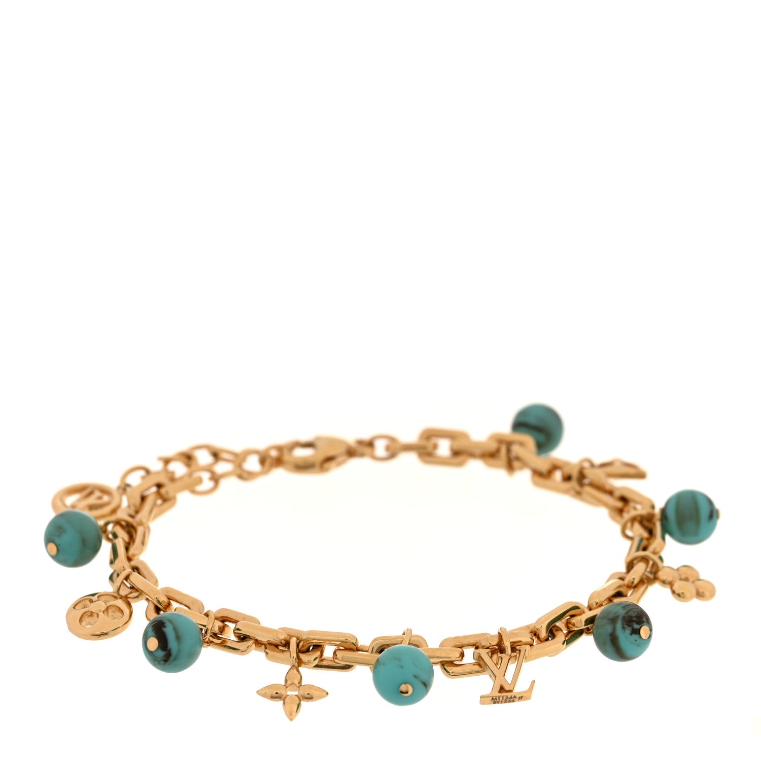 Louis Vuitton My LV Pearl Bracelet Gold Turquoise 1 of 4