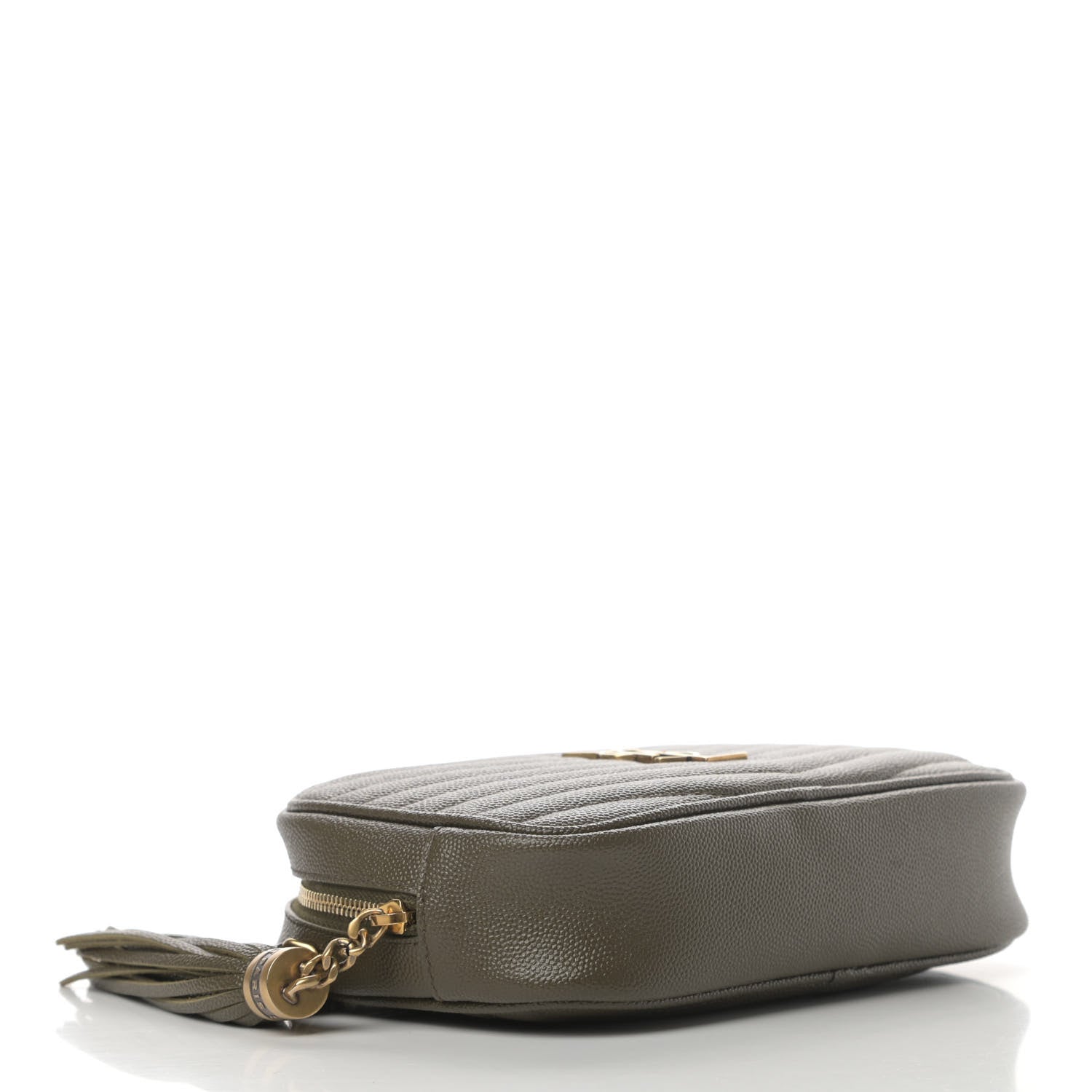 Saint Laurent Grain De Poudre Matelasse Monogram Mini Lou Camera Bag Seaweed 3 of 4