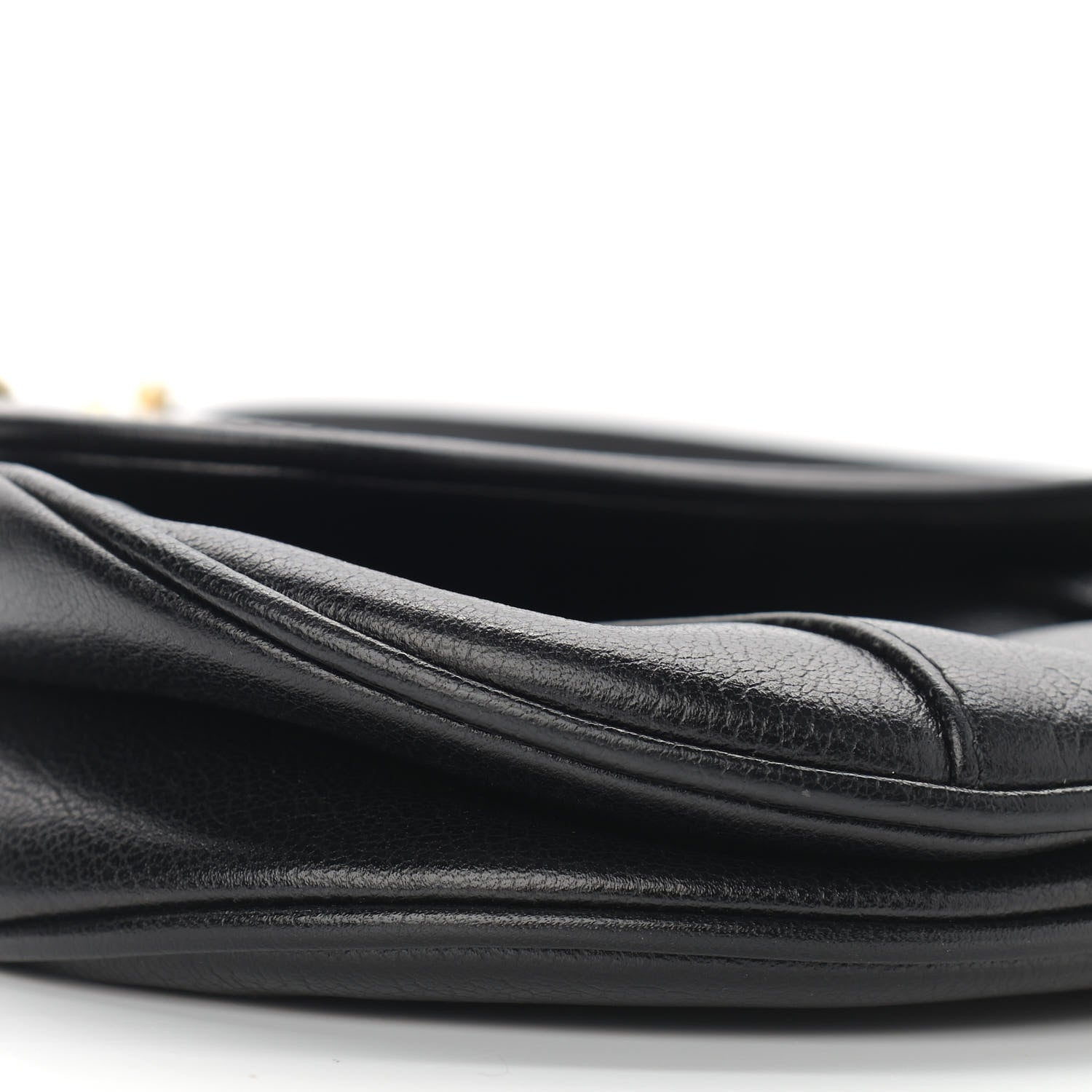 Christian Dior Calfskin Saddle Bag Black 8 of 9