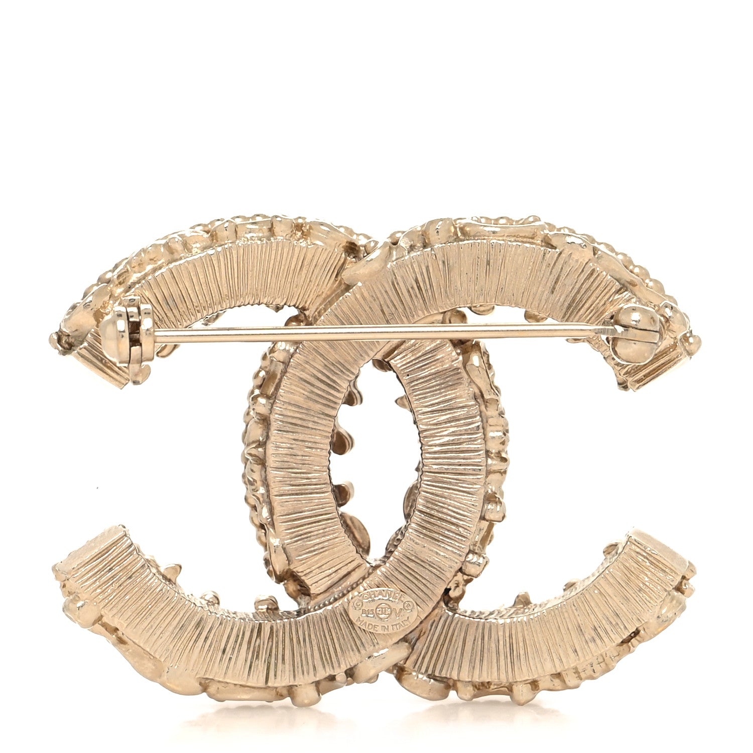 Chanel Enamel CC Baroque Brooch Black Gold 3 of 4
