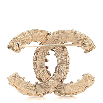 Chanel Enamel CC Baroque Brooch Black Gold 3 of 4