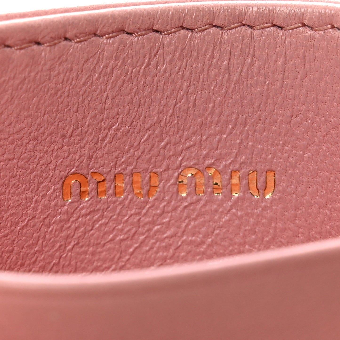 Nappa Matelasse Card Holder Rosa