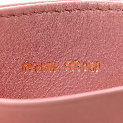 Miu Miu Nappa Matelasse Card Holder Rosa 6 of 8