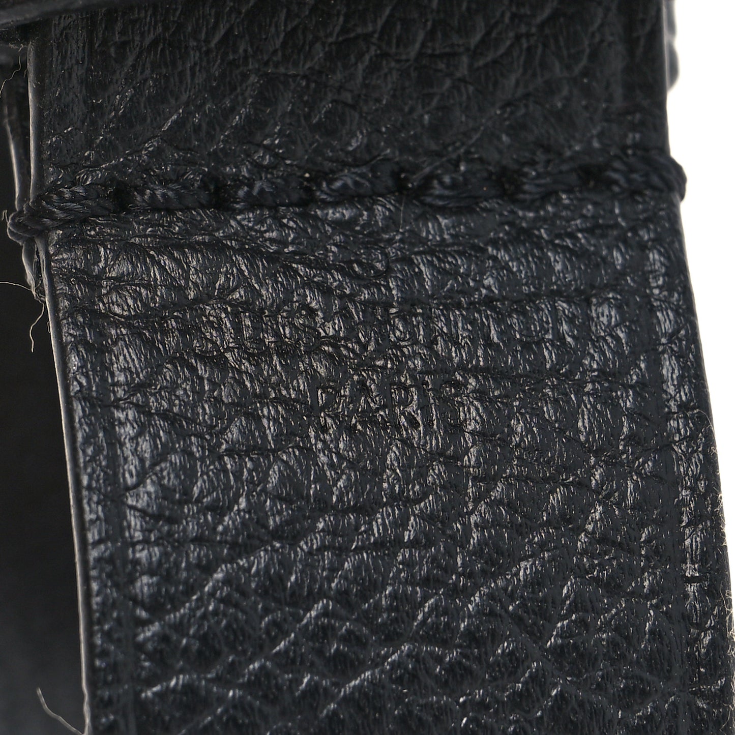 Calfskin Luggage Loop Black