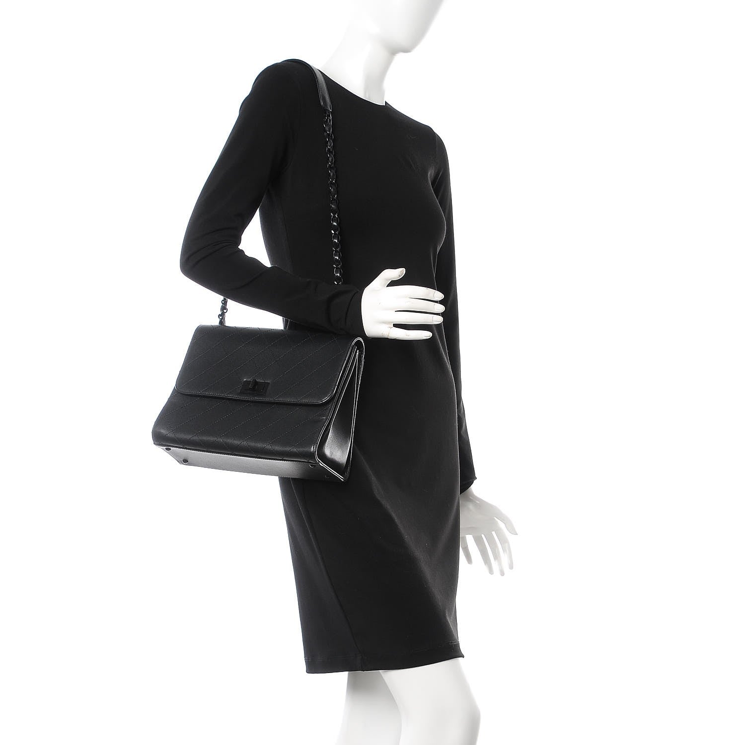 Chanel Caviar Quilted Mademoiselle Flap Bag Black 2 of 8