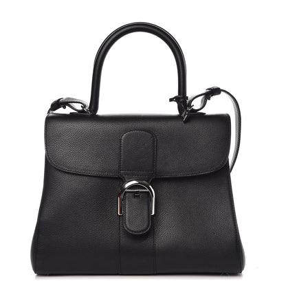 Delvaux Grained Calfskin MM Brillant Satchel Black 1 of 11