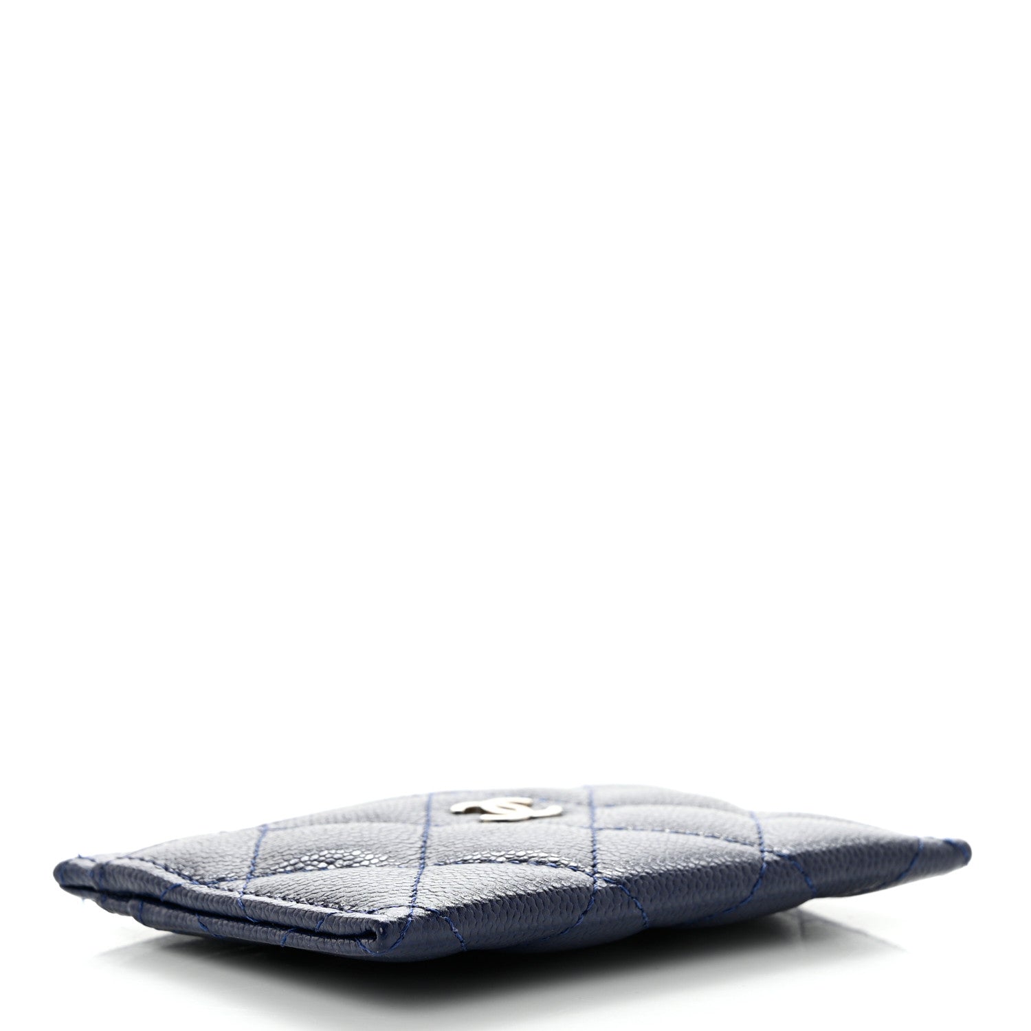 Chanel Caviar Quilted Card Holder Navy 4 of 8