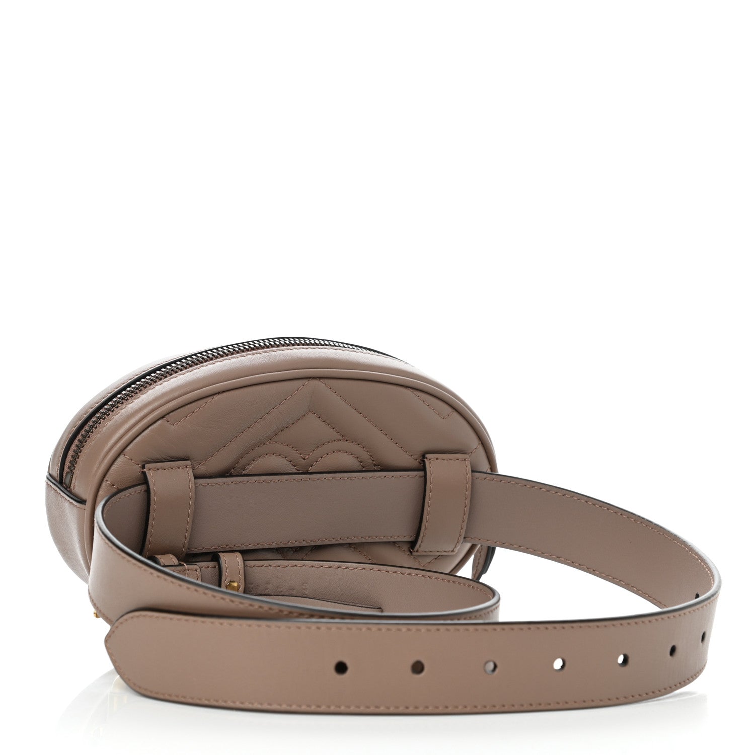 Gucci Calfskin Matelasse GG Marmont Belt Bag 85 34 Porcelain Rose 3 of 12