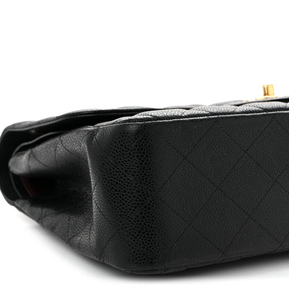 Chanel Caviar Quilted Jumbo Double Flap Black 9 of 11