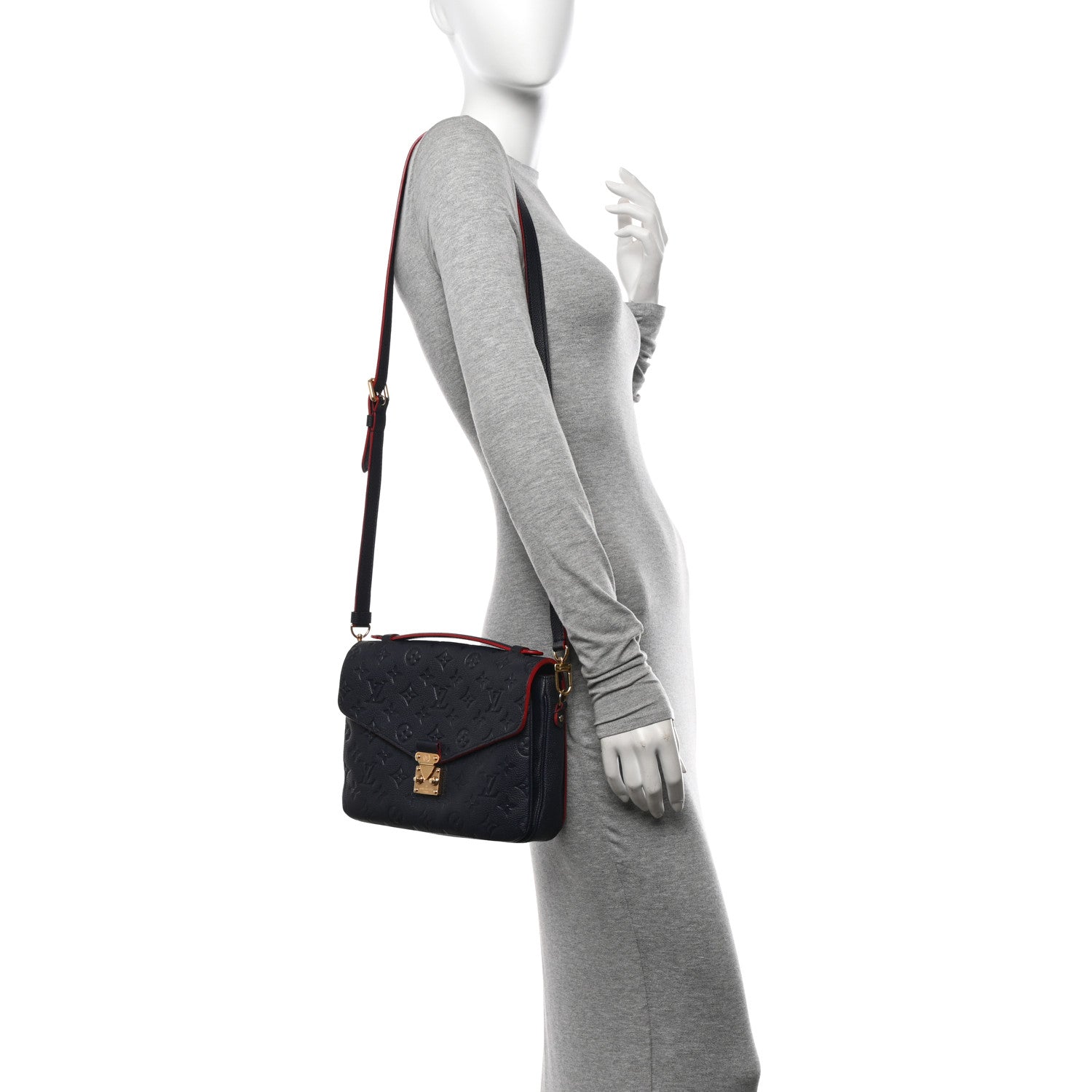 Louis Vuitton Empreinte Pochette Metis Marine Rouge 2 of 10