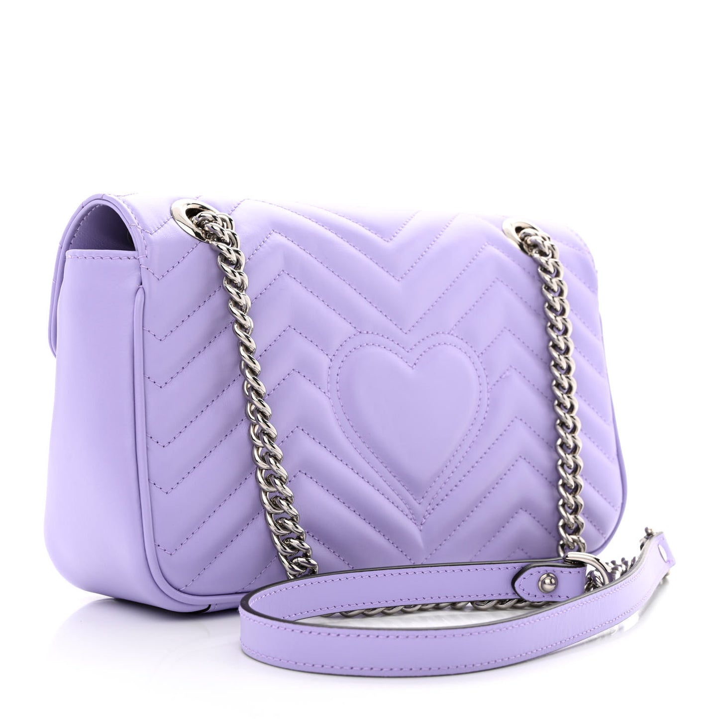 Calfskin Matelasse Small GG Marmont Shoulder Bag Lapis
