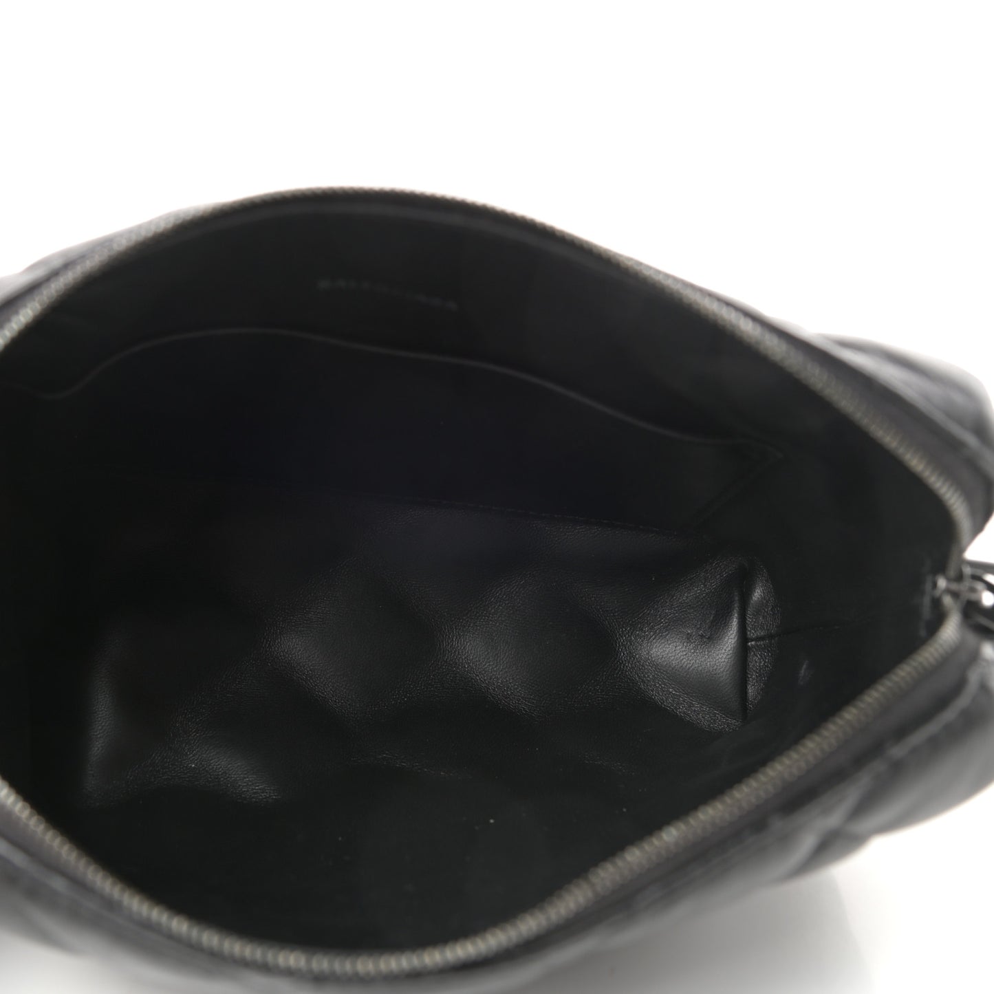 Nappa Calfskin Quilted Touch B Camera Shoulder Bag Black