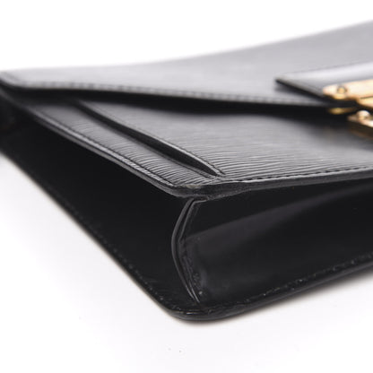 Louis Vuitton Epi Pochette Sellier Dragonne Clutch Black 7 of 13