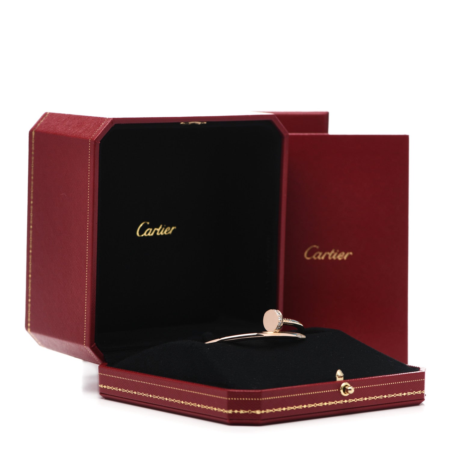 Cartier 18K Pink Gold Diamond Juste Un Clou Bracelet 16 5 of 5