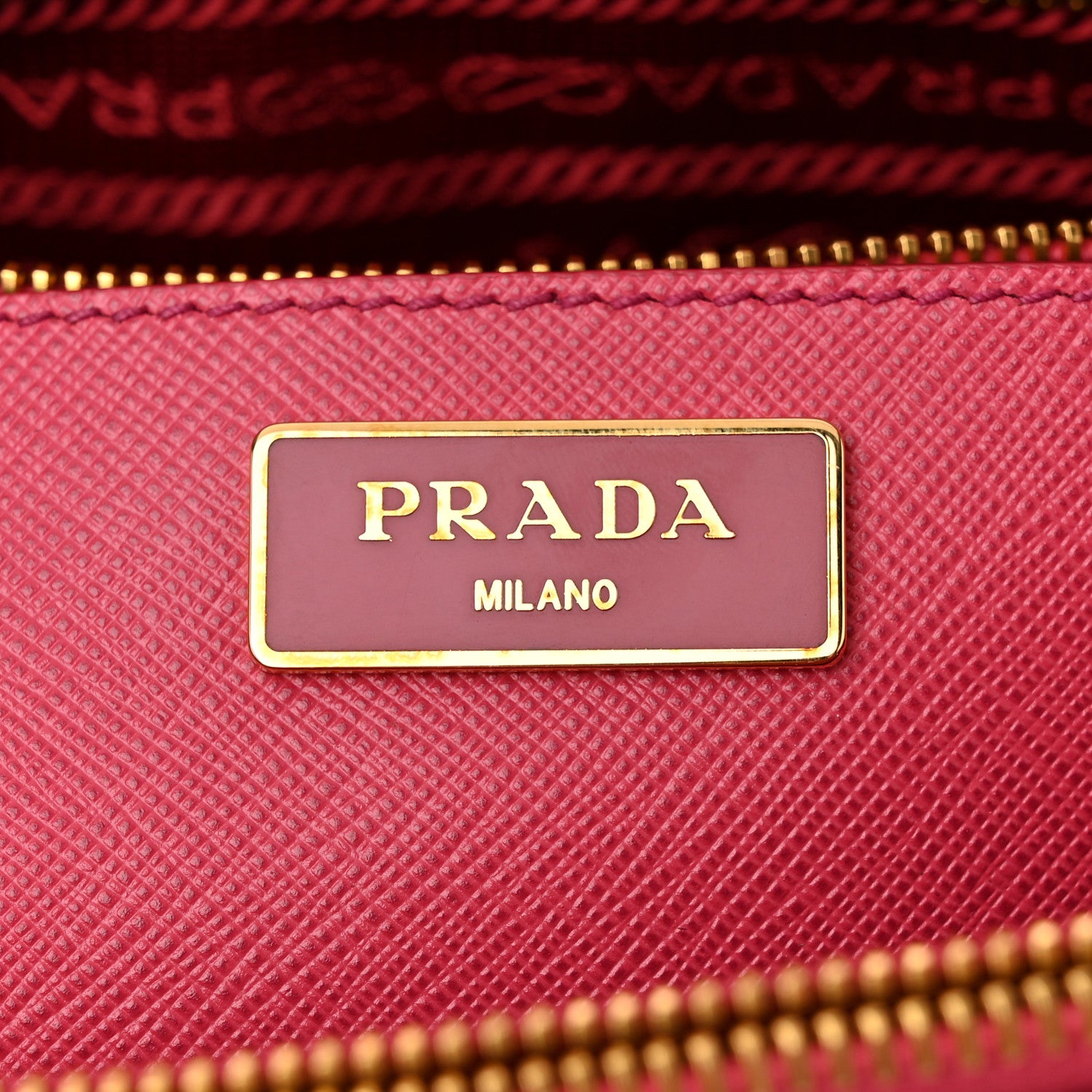 Prada Saffiano Medium Galleria Double Zip Tote Peonia 6 of 11