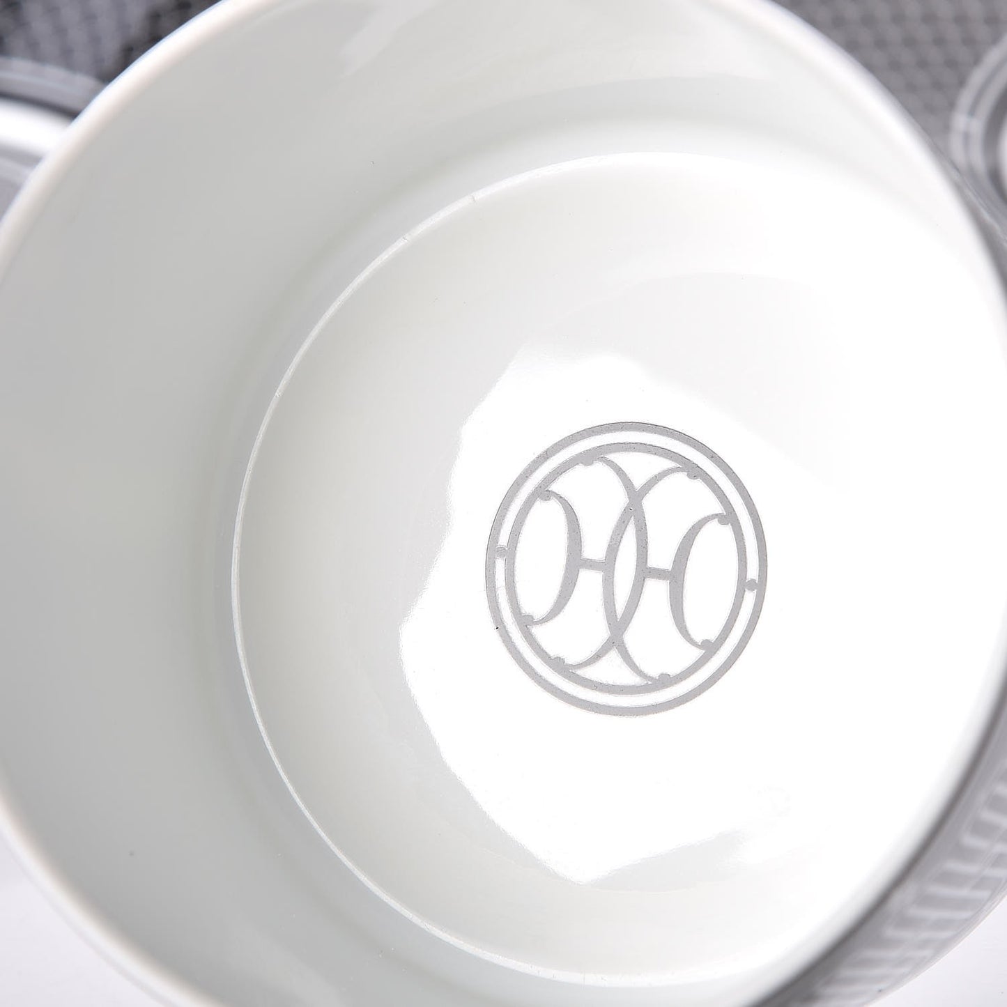 Porcelain H Deco Breakfast Cup And Saucer Set Of 2 Black