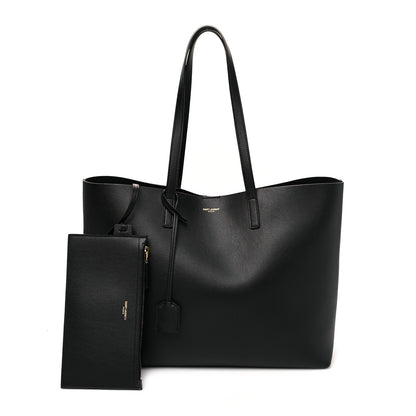 Saint Laurent Calfskin Large Shopping Tote Black 1 of 9