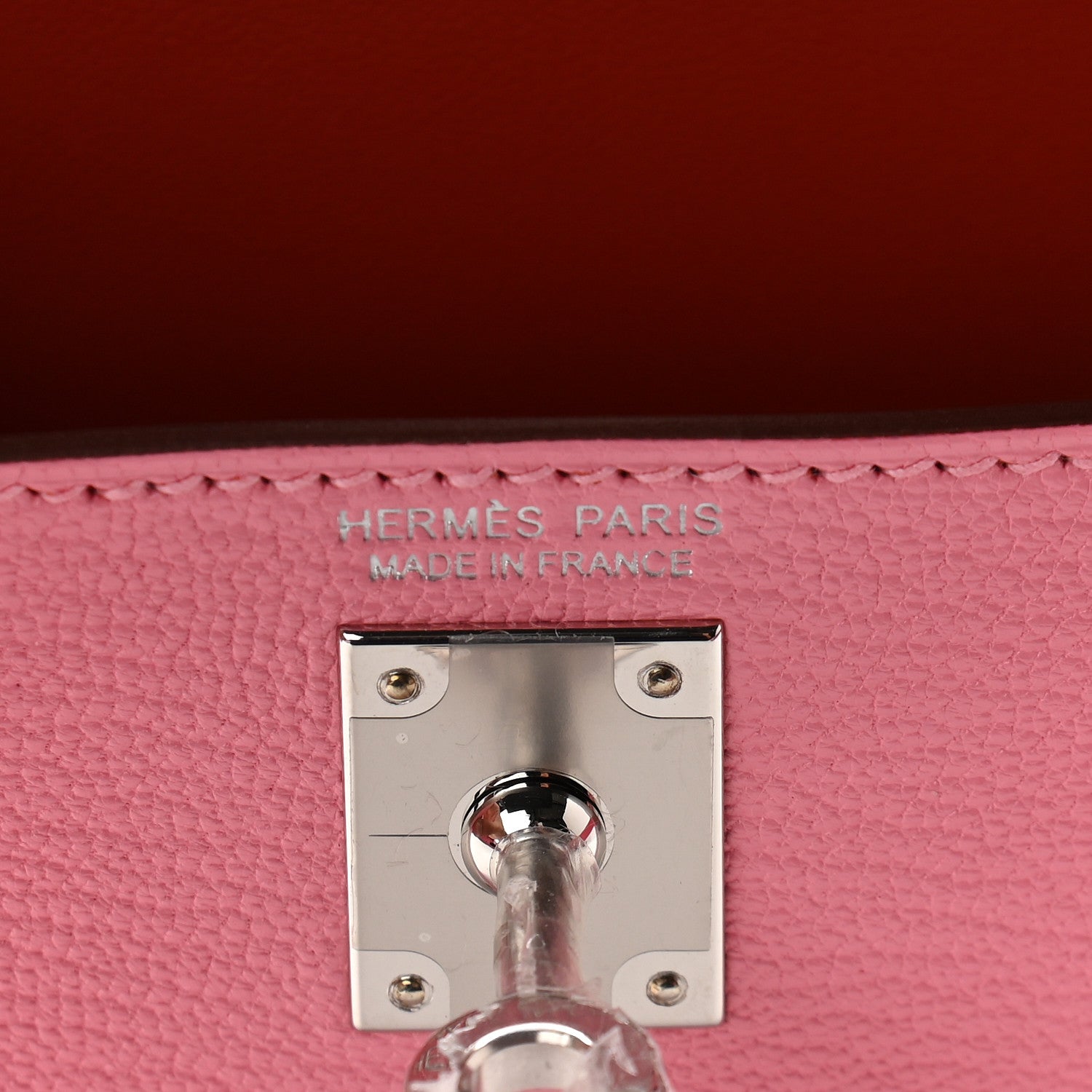 Hermes Chevre Mysore Verso Mini Kelly Sellier 20 Rose Confetti Sanguine 6 of 8