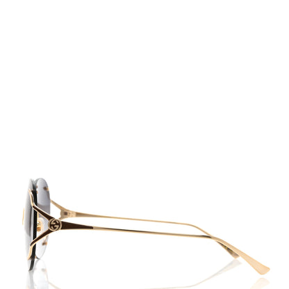 Gucci Round Pearl Tip Sunglasses GG0253S Gold 3 of 8