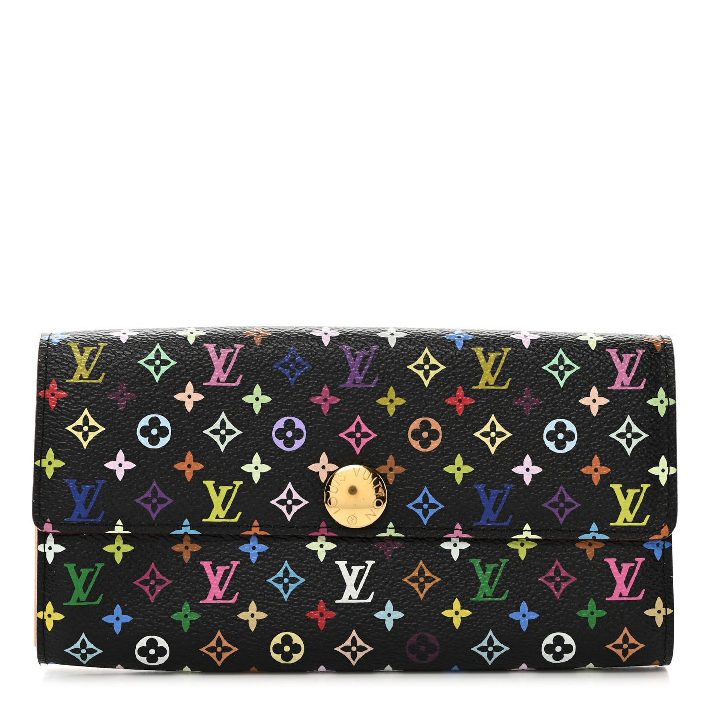 Monogram Multicolor Sarah Wallet Black