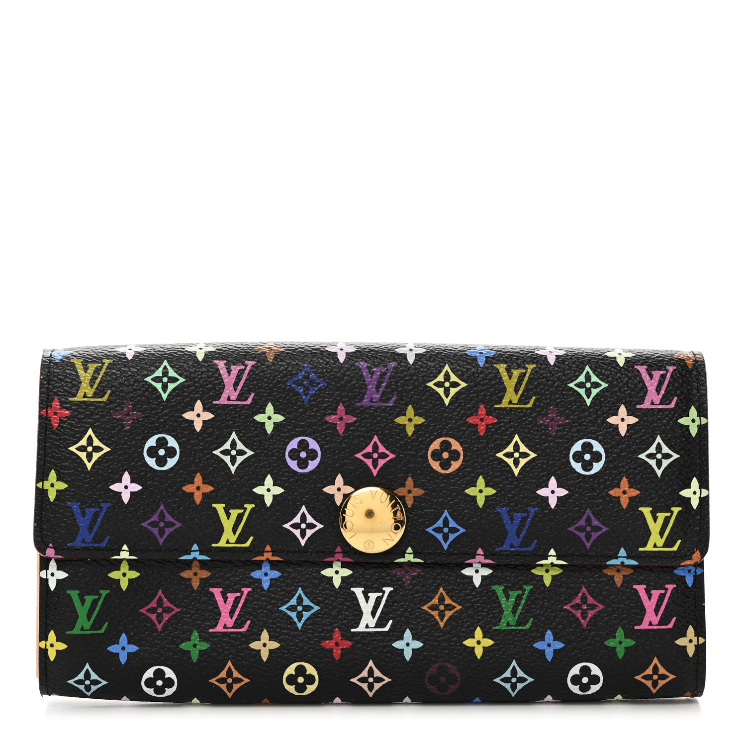 Louis Vuitton Monogram Multicolor Sarah Wallet Black 1 of 6