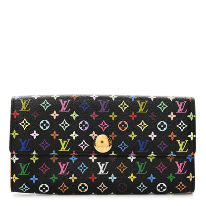 Louis Vuitton Monogram Multicolor Sarah Wallet Black 1 of 6
