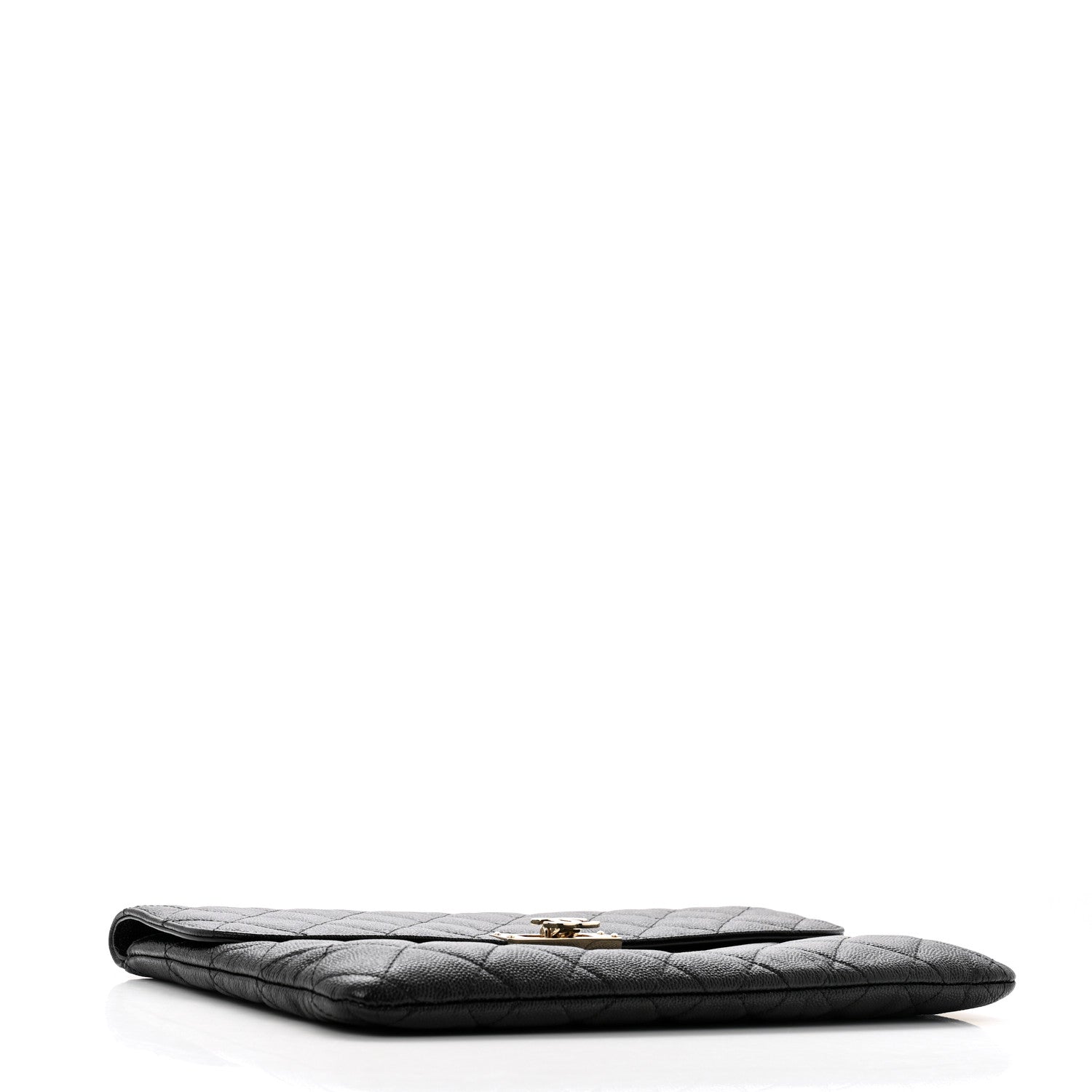 Chanel Caviar Quilted Medium Golden Class Pouch Black 4 of 11