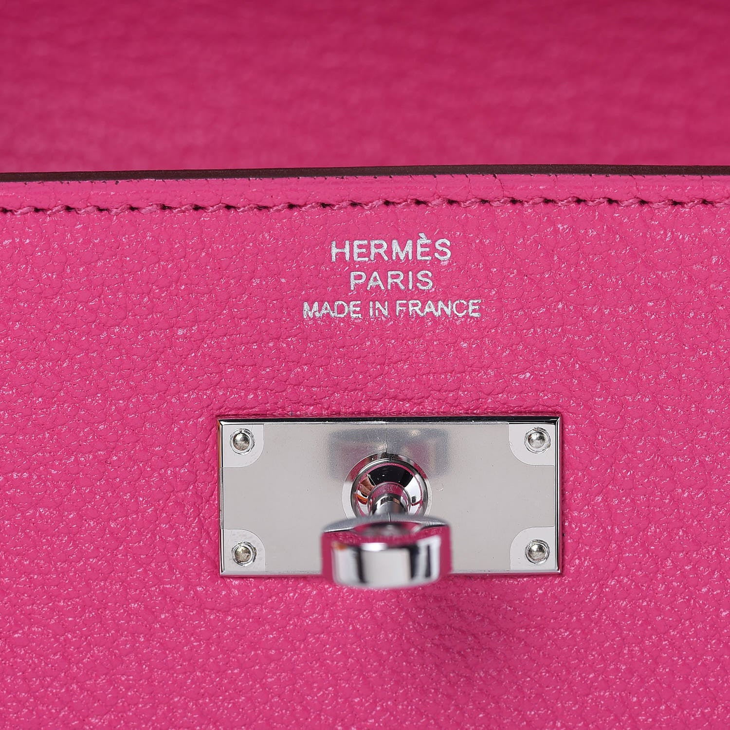 Hermes Chevre Mysore Kelly Longue Wallet Rose Tyrien 6 of 17