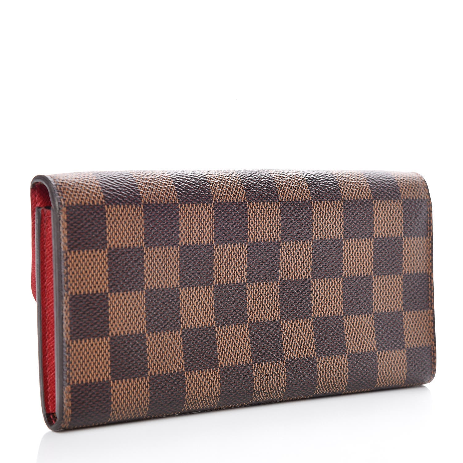 Louis Vuitton Damier Ebene Emilie Wallet Red 3 of 6