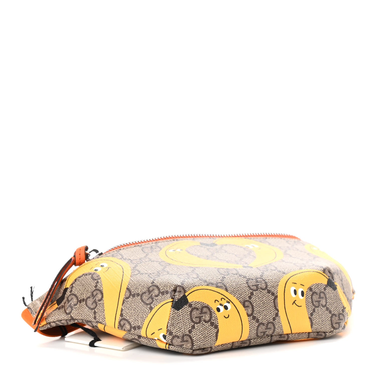 Gucci GG Supreme Monogram Banana Childrens Belt Bag Beige Ebony Multicolor Carrot Orange 4 of 9