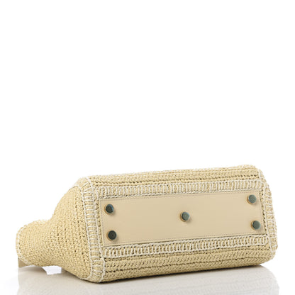 Saint Laurent Raffia Baby Monogram Downtown Cabas Naturale 4 of 9