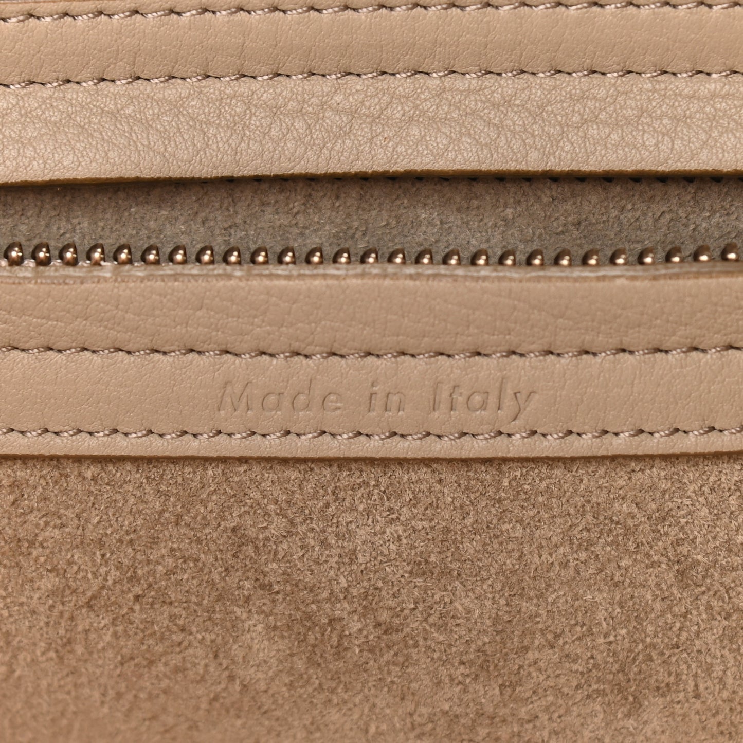Grained Calfskin Medium Phantom Luggage Beige