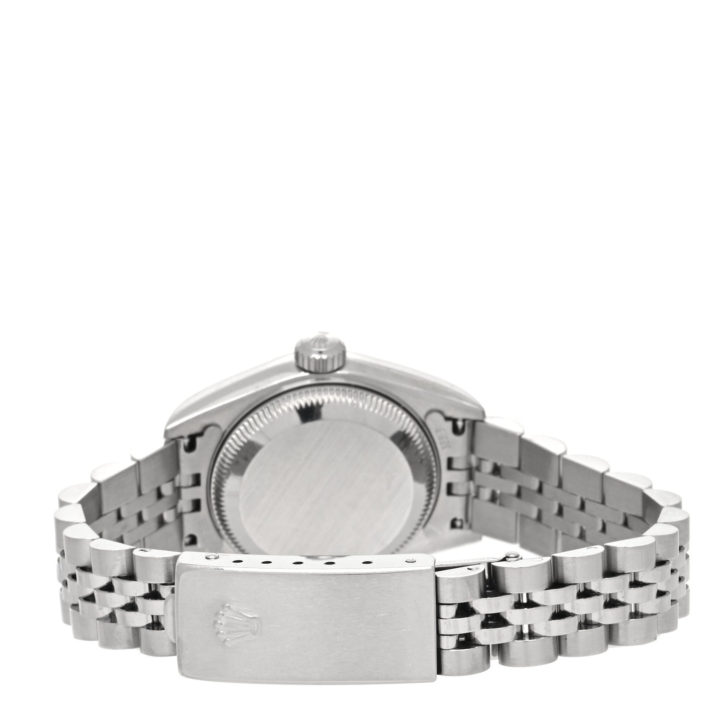 Stainless Steel 18K White Gold Diamond 26mm Oyster Perpetual Datejust Watch Silver Jubilee 79174