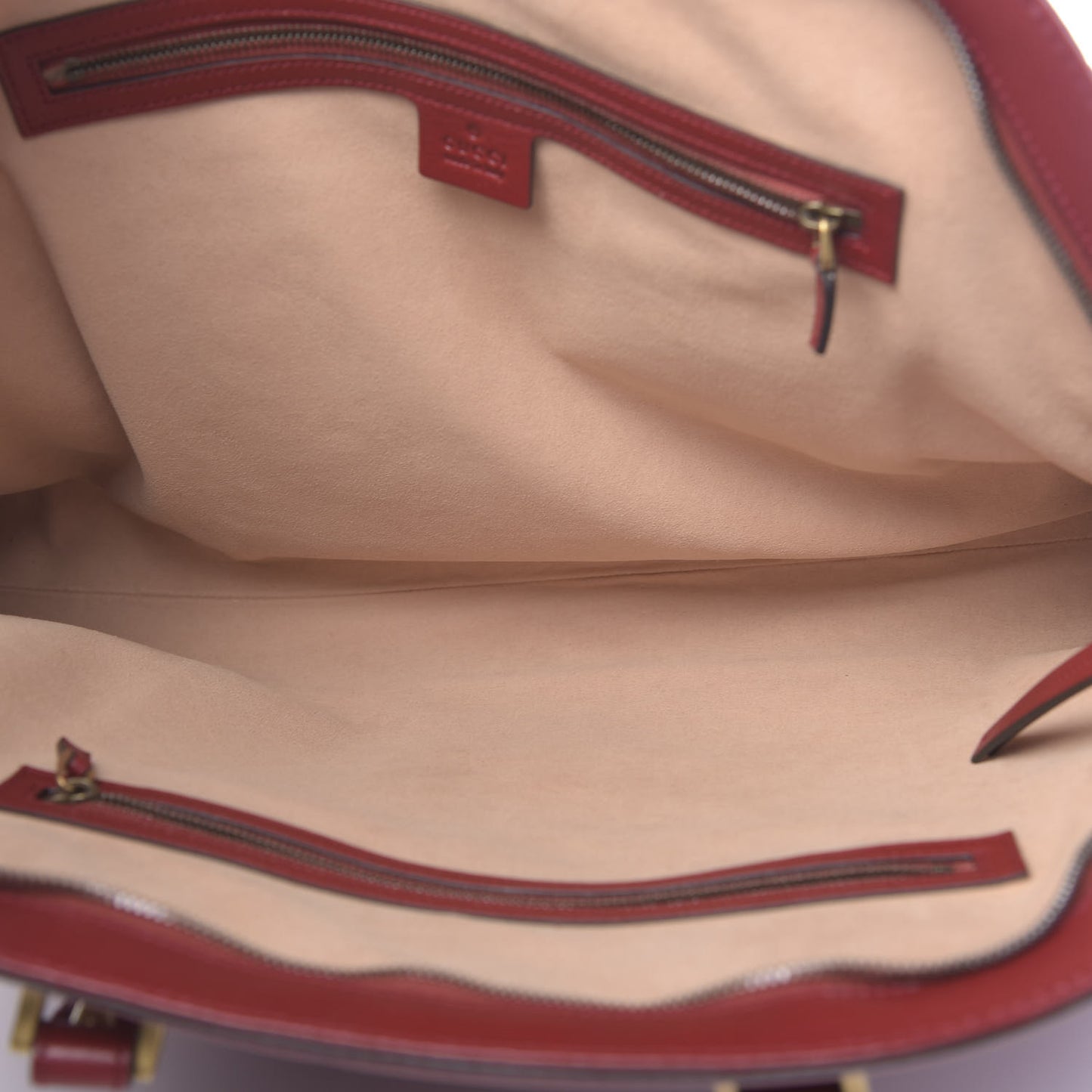 Calfskin Large Re(Belle) Top Handle Bag Red
