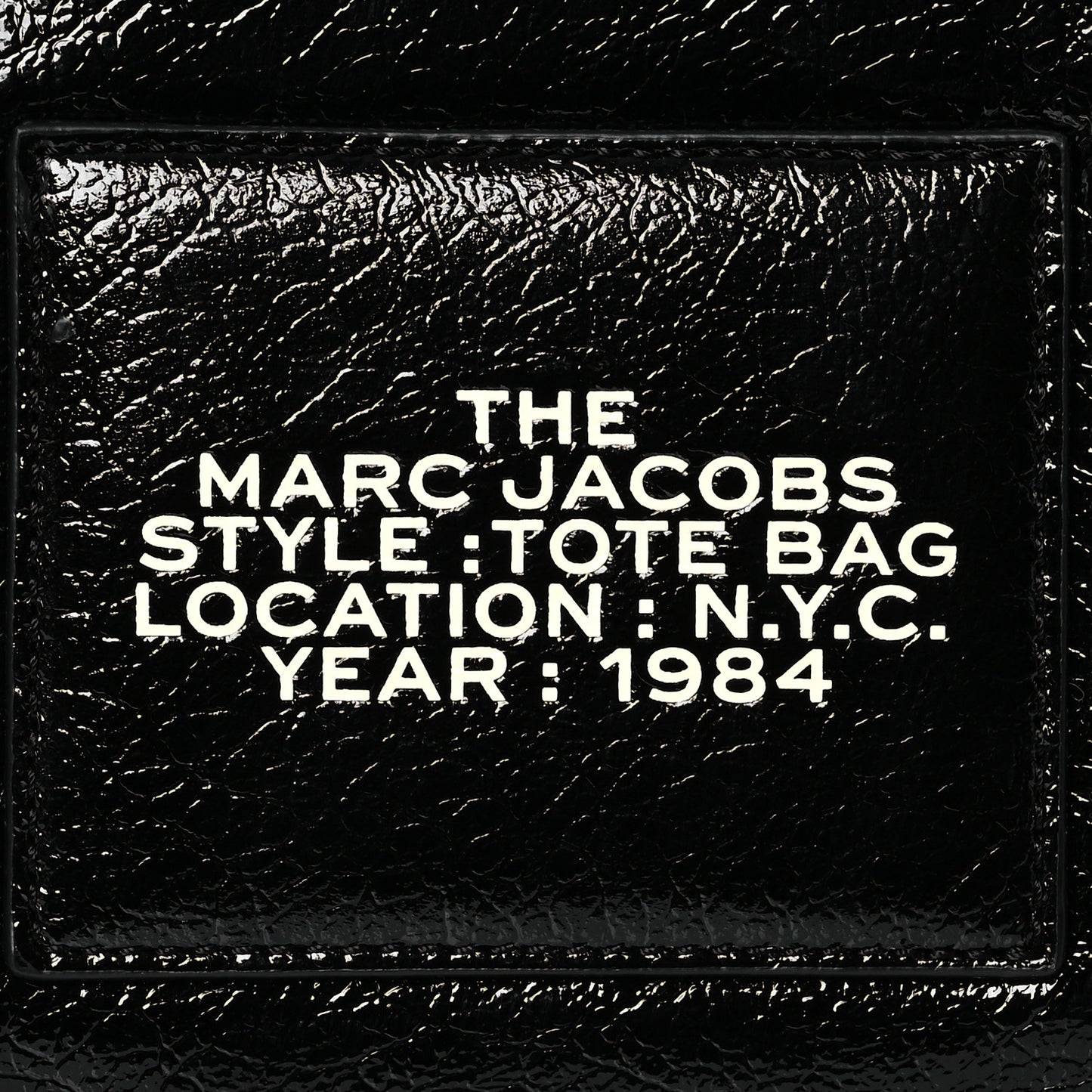 Shiny Calfskin Faux Shearling Large The Traveler Tote Bag Black