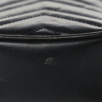Gucci Calfskin Matelasse Mini GG Marmont Crossbody Bag Black 10 of 11