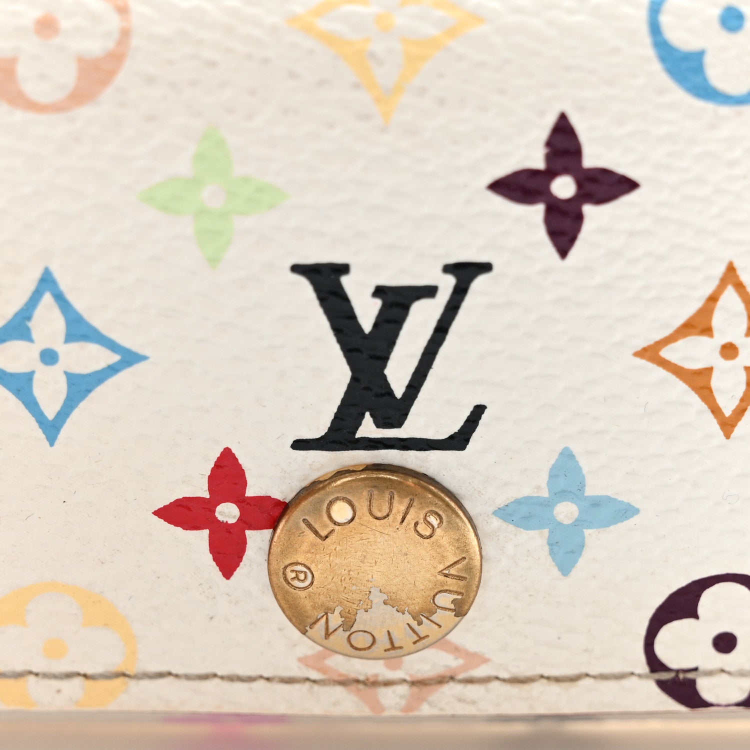 Louis Vuitton Monogram Multicolor Multicles 4 Key Holder White 14 of 15