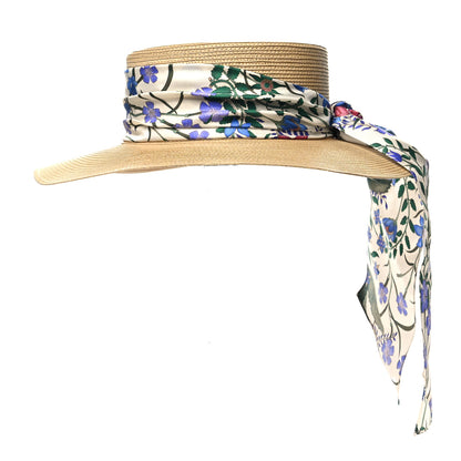 Gucci Woven Rope Straw New Flora Alba Hat M White 3 of 8