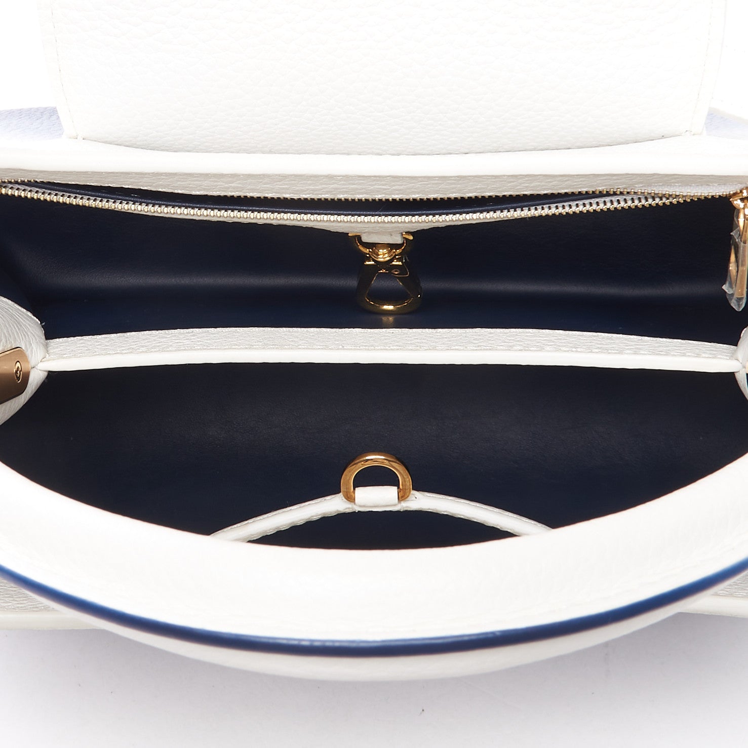 Louis Vuitton Taurillon Capucines PM Blue Marine 7 of 8