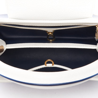 Louis Vuitton Taurillon Capucines PM Blue Marine 7 of 8