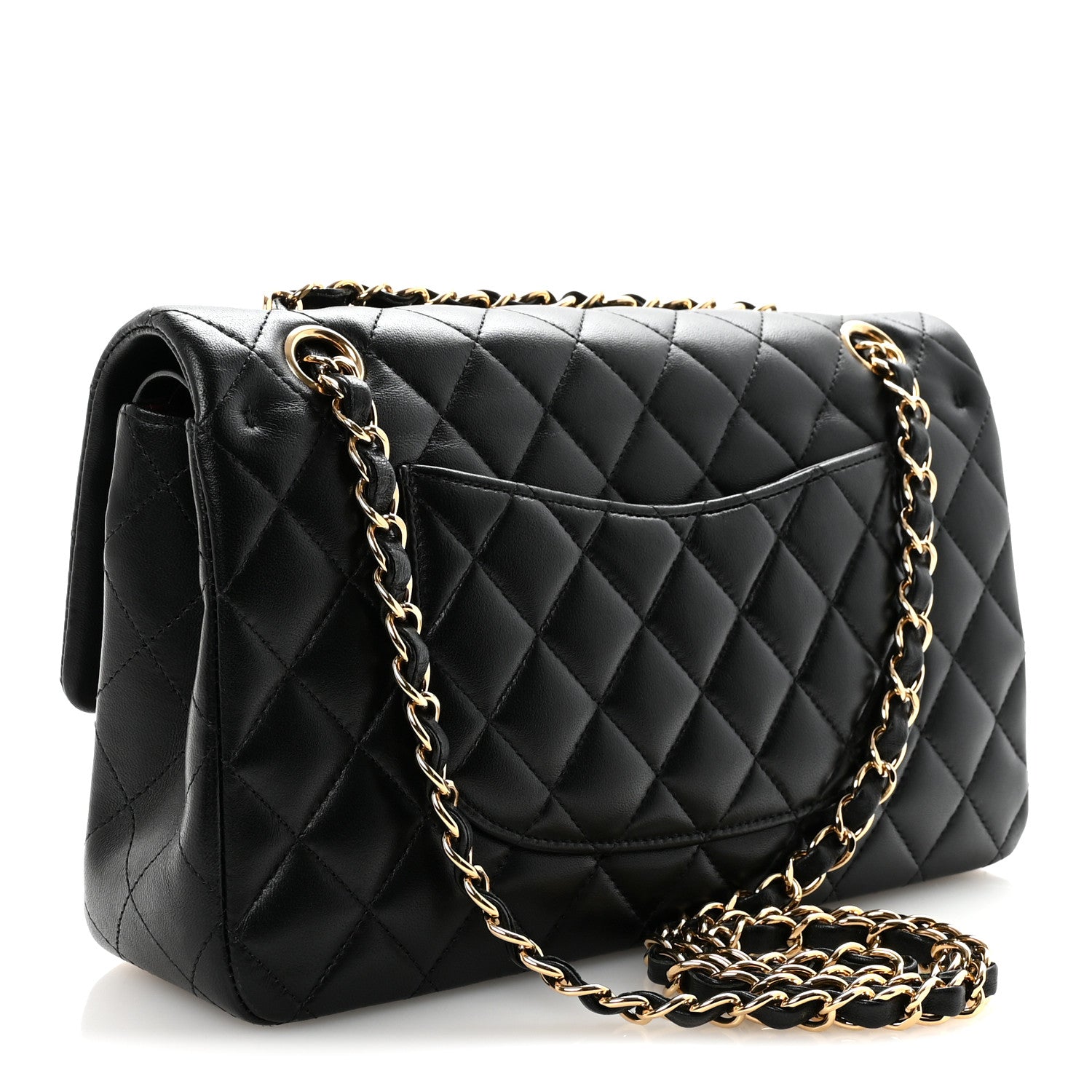 Chanel Lambskin Quilted Medium Double Flap Black 3 of 11