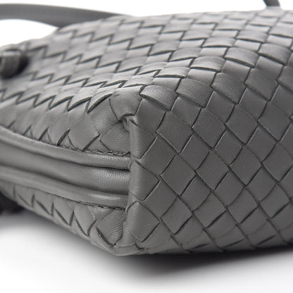 Bottega Veneta Nappa Intrecciato Nodini Crossbody Messenger Light Grey 10 of 11