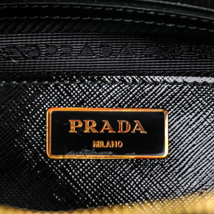Prada Saffiano Vernice Medium Promenade Tote Black 6 of 9