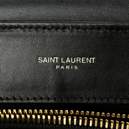 Saint Laurent Calfskin Y Quilted Monogram Small Loulou Chain Satchel Black 5 of 10