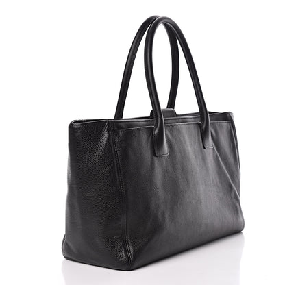 Chanel Calfskin Cerf Executive Shopper Tote Black 3 of 21
